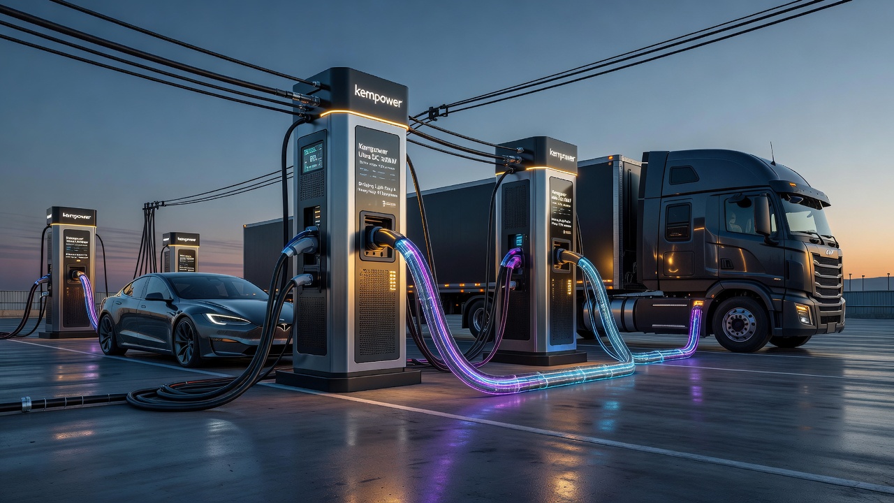 Kempower Charger Bridges Cars and Heavy-Duty Electric Trucks